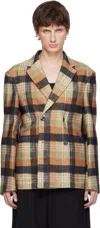 Dries Van Noten Multicolor Boxy Wool Blazer In Multi