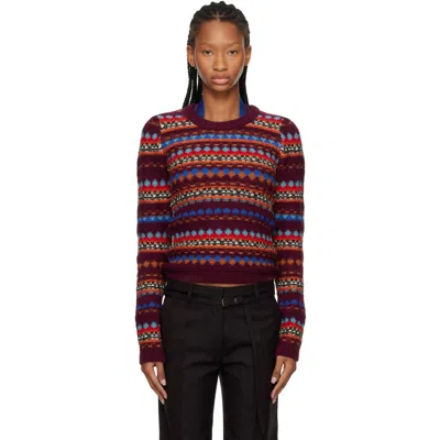 Dries Van Noten Multicolor Jacquard Wool Sweater