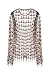 Dries Van Noten Multicolor Mesh Connu Top In Multi