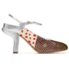Dries Van Noten Pumps Polka Dot Mixed Textures Patchwork In Multi