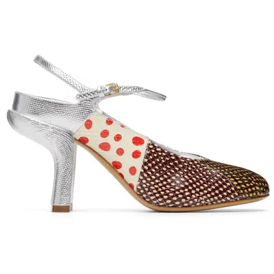 DRIES VAN NOTEN MULTICOLOR PATCHWORK HEELS