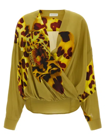 DRIES VAN NOTEN MULTICOLOR PRINTED TOP