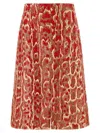 Dries Van Noten A-line Silhouette Animal Print Skirt In Multicolor