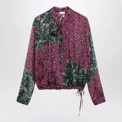DRIES VAN NOTEN DRIES VAN NOTEN MULTICOLORED SILK BLOUSE