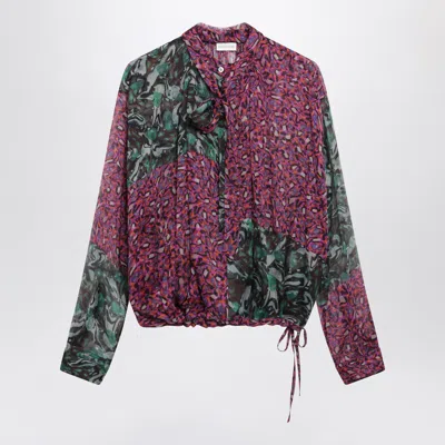 Dries Van Noten Multicolored Silk Blouse