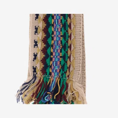 Dries Van Noten Multicolor-striped Wool Scarf