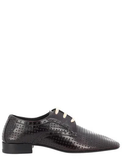 Dries Van Noten Multicolour Leather Flats In Brown