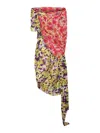 Dries Van Noten Multicolour Silk Blend Dress In Yellow