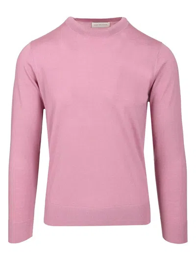 Dries Van Noten Murton Round Neck Sweater Knitwear Rose In Pink