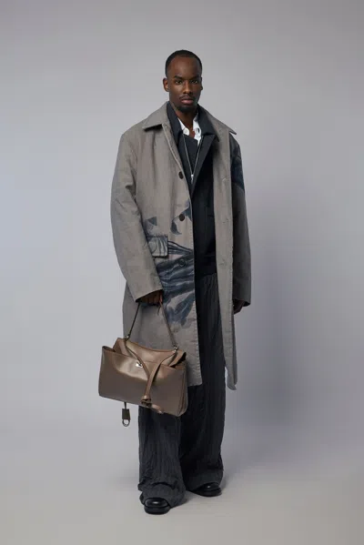Dries Van Noten M.w. Coat In Gray