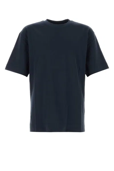 DRIES VAN NOTEN NAVY BLUE COTTON HELI T-SHIRT