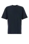 Dries Van Noten Navy Blue Cotton Heli T-shirt In Blue