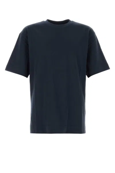 DRIES VAN NOTEN MEN NAVY BLUE CREW NECK T-SHIRT, M LUXURY T-SHIRTS FOR MEN DARVEYS