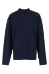 Dries Van Noten Long-sleeved Crewneck T-shirt In Blue