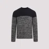 Dries Van Noten Knitted Crewneck Sweater In Navy Blue