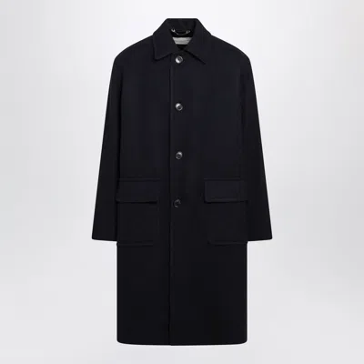 Dries Van Noten Straight Collar Jacket Long Sleeves Pockets In Black