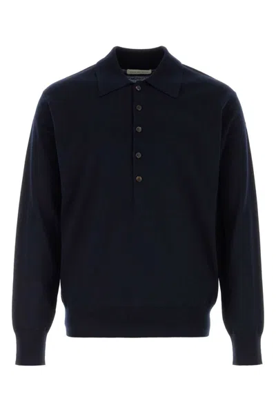 Dries Van Noten Navy Blue Wool Muano Sweater In Multi