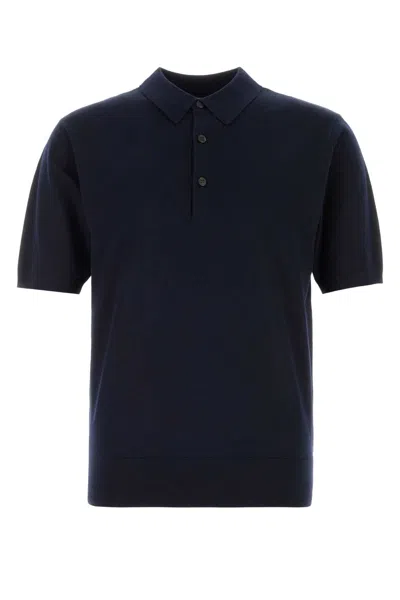 Dries Van Noten Navy Blue Wool Murice Solo Shirt