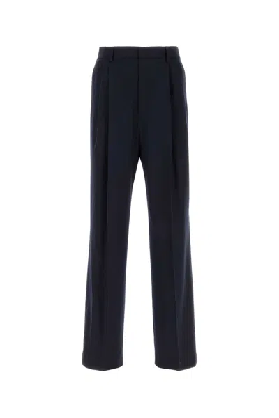 DRIES VAN NOTEN NAVY BLUE WOOL PANROM PANT