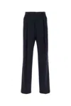 Dries Van Noten Penrud Pinstripe Pleated Wool Trousers In Black
