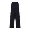 Dries Van Noten Navy-blue Wool Tris Pants