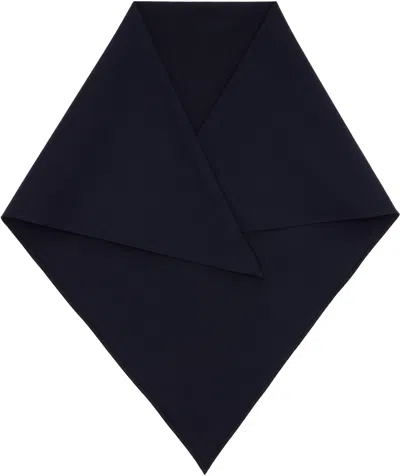 Dries Van Noten Navy Cotton Bandana In Blue