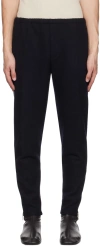 Dries Van Noten Navy Drawstring Trousers In 509 Navy