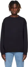 Dries Van Noten Navy Oversized Sweatshirt In 509 Navy