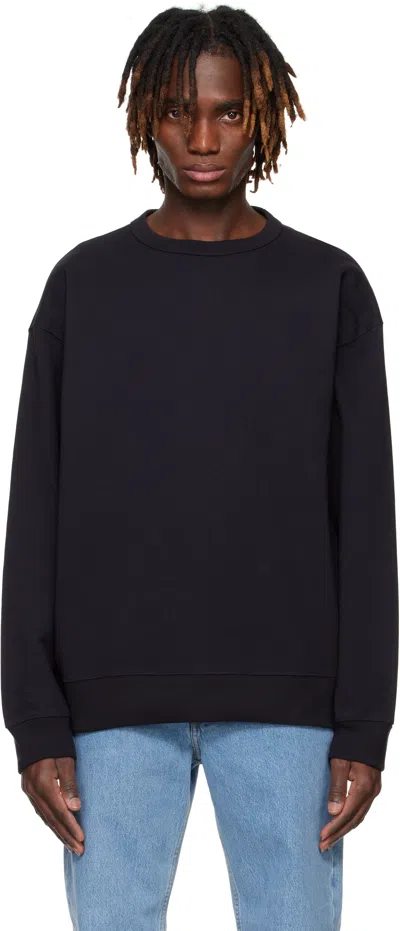 Dries Van Noten Navy Oversized Sweatshirt In 509 Navy