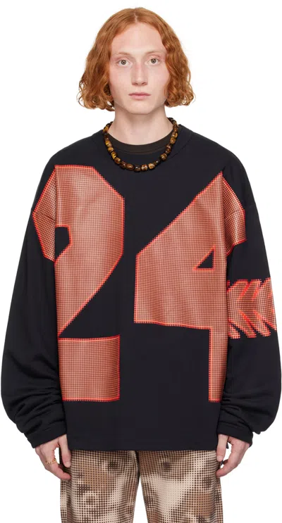 Dries Van Noten Navy Oversized Sweatshirt In 509 Navy