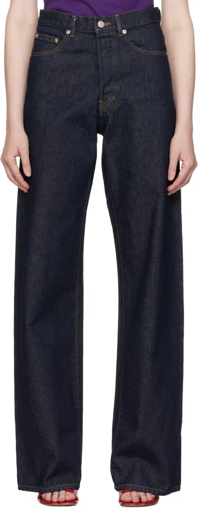 Dries Van Noten Indigo Five-pocket Jeans In 507 Indigo
