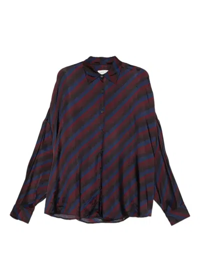 DRIES VAN NOTEN NAVY STRIPED SHIRT