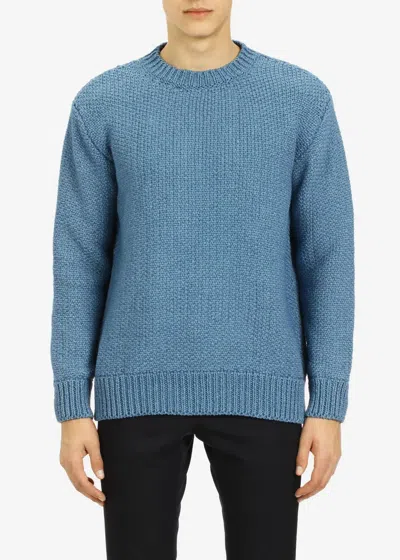 Pre-owned Dries Van Noten Neighbour Indigo Sweater In Blue