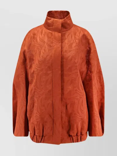 DRIES VAN NOTEN NEOPRENE JACKET FEATURING DAMASK TEXTURE