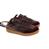 Dries Van Noten New Casseta Sneakers In Burgundy
