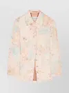 Dries Van Noten Notched Lapel Floral Jacket With Pockets