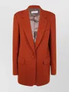 Dries Van Noten Notched Lapel Long Sleeve Jacket With Pockets In Multi