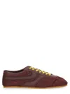 Dries Van Noten Quilted Nappa Leather And Nylon Sneakers In Multi