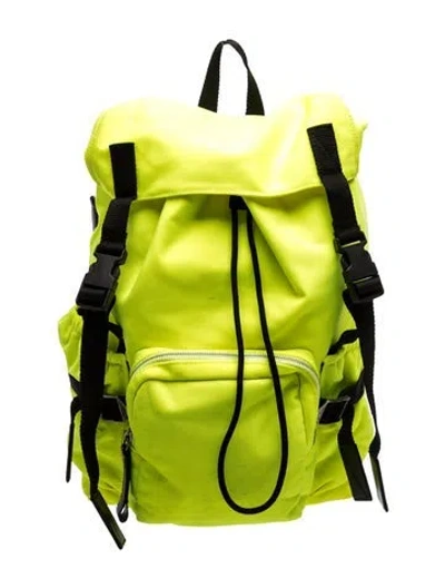 Pre-owned Dries Van Noten Nylon Backpack In Green