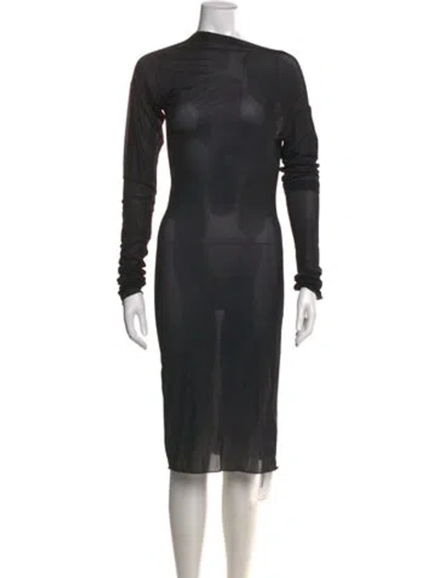 Pre-owned Dries Van Noten Nylon Midi Length Dress In Multi