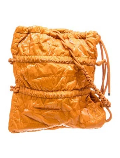Pre-owned Dries Van Noten Nylon Shoulder Bag In Orange