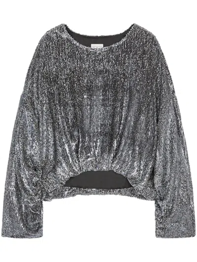 DRIES VAN NOTEN SEQUIN-EMBELLISHED TOP