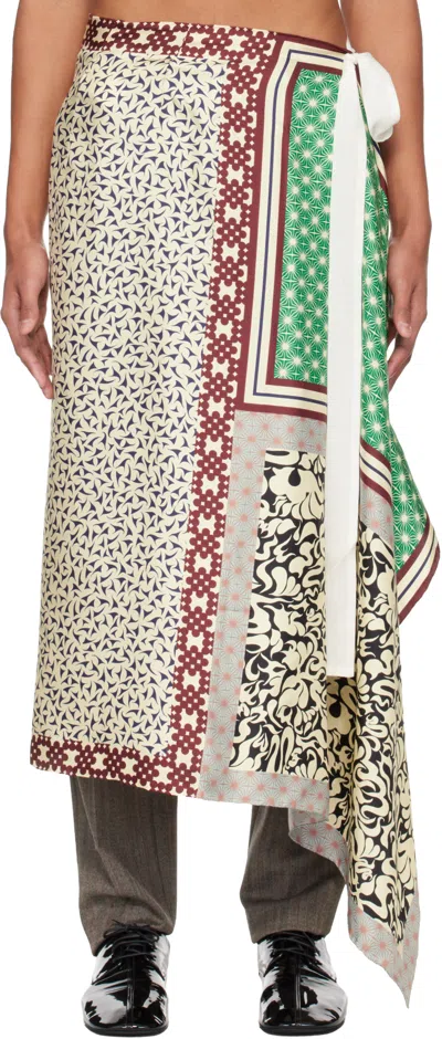 Dries Van Noten Scarfys Long Skirt In Yellow