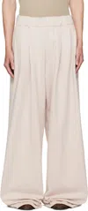 Dries Van Noten Off-white Pleated Sweatpants In Neutral