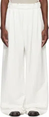 Dries Van Noten Off-white Pleated Sweatpants In Off White 8