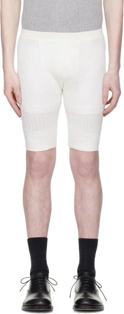 Dries Van Noten Off-white Pointelle Shorts
