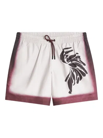 DRIES VAN NOTEN OMBRE-TRIM SWIM SHORTS