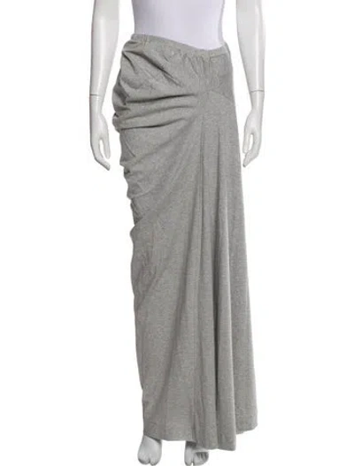 Pre-owned Dries Van Noten One-shoulder Long Dress In Gray