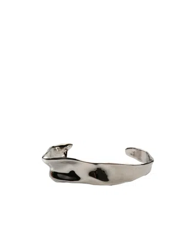 Dries Van Noten Open Bracelet In Gray