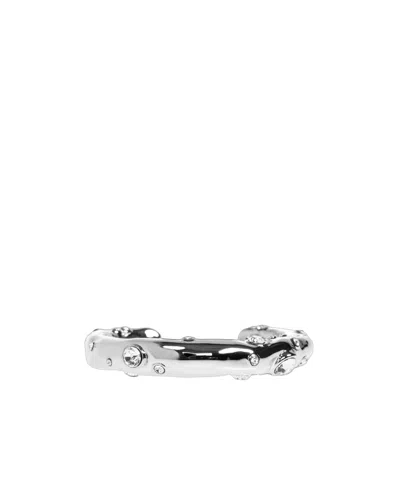 Dries Van Noten Open Bracelet In Silver
